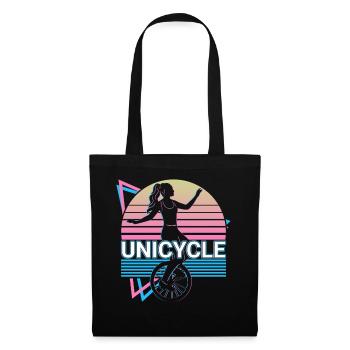 Unicycle Unicycling Unicyclist Retro Gift - Tote Bag - black - Front