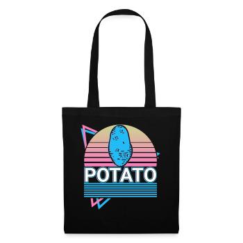 Potato Retro Gift - Tote Bag - black - Front
