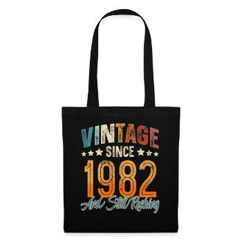 1982 Year of birth Birthday Year of construction Vintage - Tote Bag - black - Front