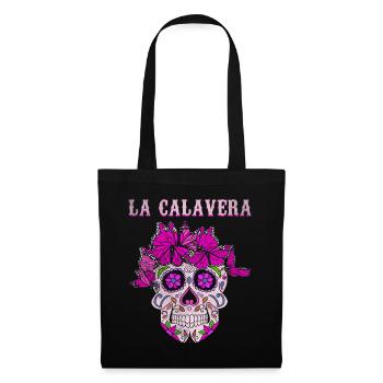 Bone Butterfly Sugar Skull Muertos Day Halloween - Tote Bag - black - Front