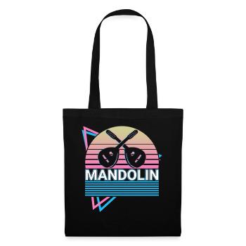 Mandolin Guitar Retro Gift - Tote Bag - black - Front