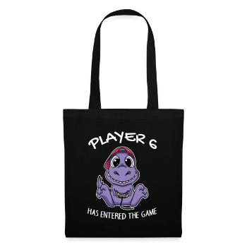Player 6 has entered the game Baby - Tote Bag - black - Front