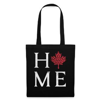 Maple Heart Home Canada Proud Canadian Canada Day - Tote Bag - black - Front