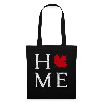 Maple Leaf Home Canada Proud Canadian Canada Day - Tote Bag - black - Front