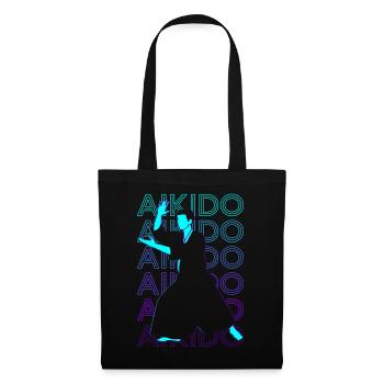 Aikido Japanese Martial Arts Retro Gift - Tote Bag - black - Front