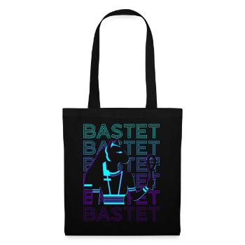 Bastet Déesse égyptienne Chat égyptien Ancient Aeg - Sac en tissu - noir - Devant