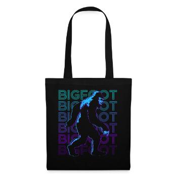 Bigfoot Sasquatch Retro Gift - Tote Bag - black - Front