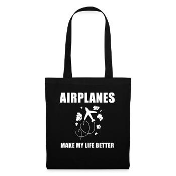 Airplane Pilot Saying Gift - Tote Bag - black - Front