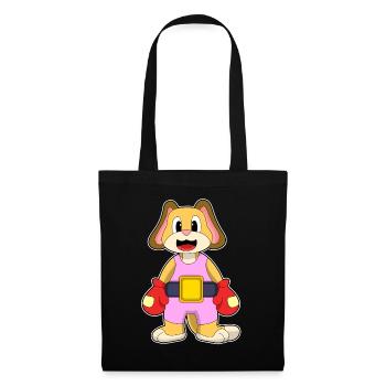 Boxer Dog Gants de boxe Boxe Boxe - Sac en tissu - noir - Devant