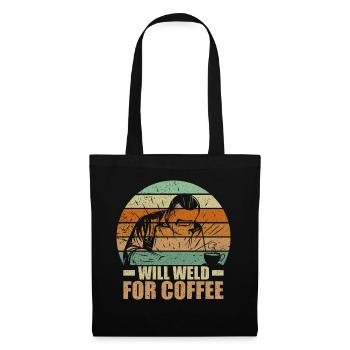 Funny Welder Coffee Welding Retro Gift - Tote Bag - black - Front