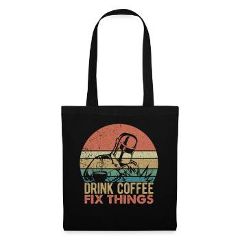 Funny Welder Coffee Welding Retro Gift - Tote Bag - black - Front