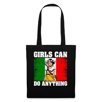 La Adelita Soldat mexicain Mexique Drapeau Gesc - Sac en tissu - noir - Devant