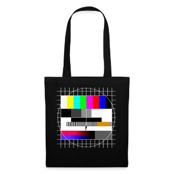 Image de test TV 90s Party 80s Retro 90s - Sac en tissu - noir - Devant