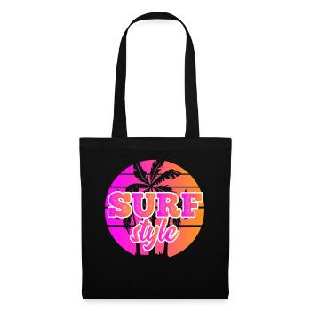 Surf Style - Surfsport - Stoffbeutel - Schwarz - Vorne