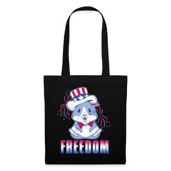 Freedom American Pig Guinea USA 4 juillet - Sac en tissu - noir - Devant