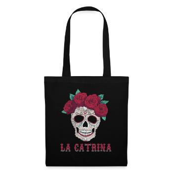 Rose Sugar Muertos Day Dead Halloween - Tote Bag - black - Front