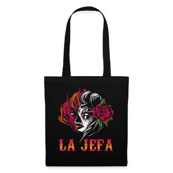 Jefa Halloween Rose Sugar Muertos Dead - Tote Bag - black - Front