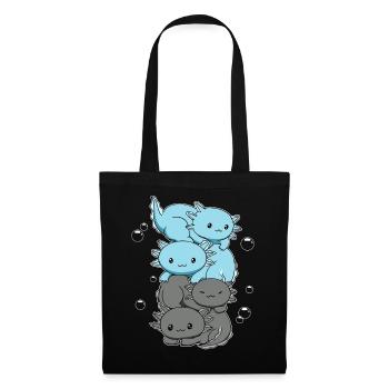 Autossexual Flag Axolotl Heap Kawaii - Tote Bag - black - Front