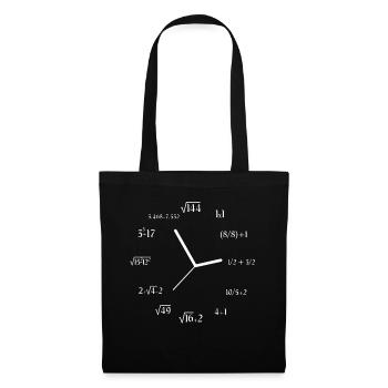 Funny Math Meme Math Equation Joke Math Clock - Tote Bag - black - Front