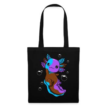 Androsexuelle Flag Axolotl Heap Kawaii - Tote Bag - black - Front