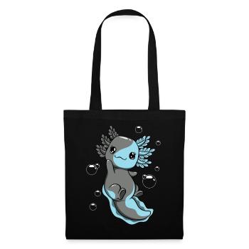 Autossexual Flag Axolotl Heap Kawaii - Tote Bag - black - Front