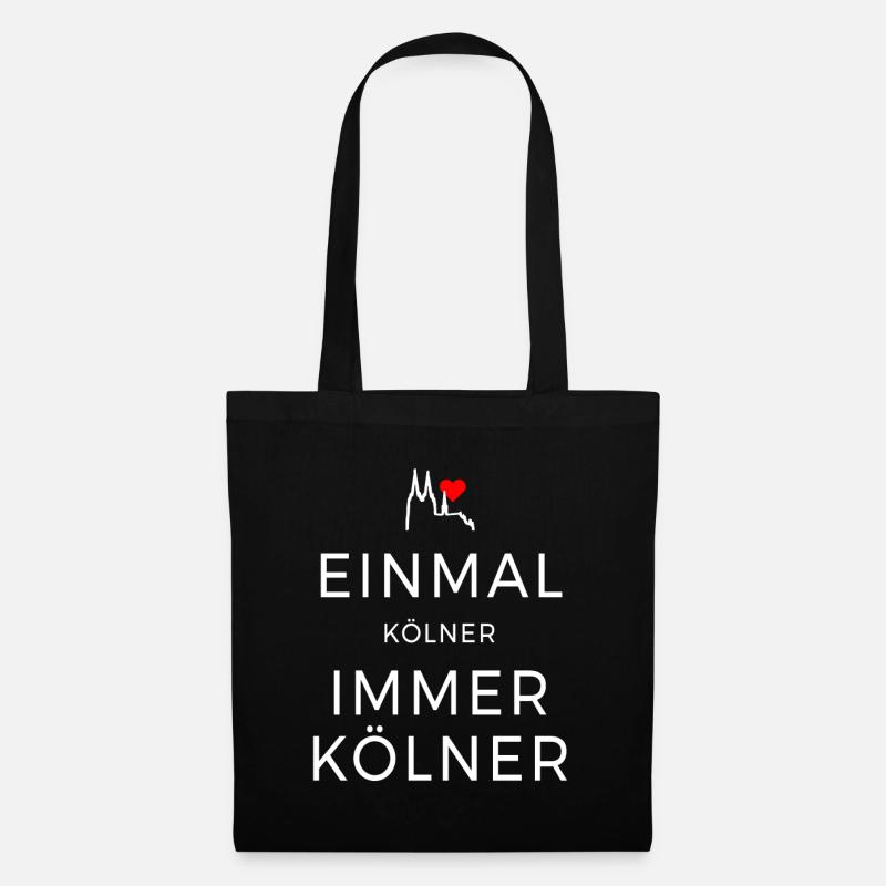 Köln Einmal Kölner Immer Kölner Karneval Kölsch - Stoffbeutel - Schwarz