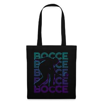 Boccia Bocci Retro Cadeau - Sac en tissu - noir - Devant