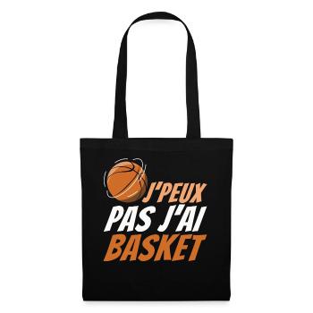 Athlete Ball Game Sport Cannot I Basketball - Stoffbeutel - Schwarz - Vorne