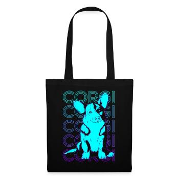 Corgi Retro Gift - Tote Bag - black - Front