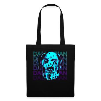 Cadeau rétro dalmate - Sac en tissu - noir - Devant