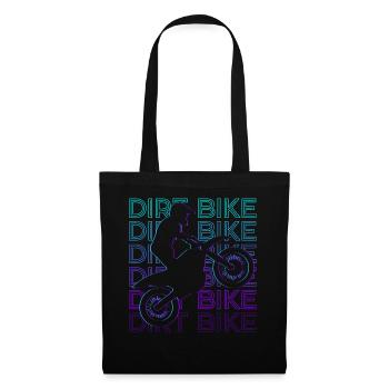Dirt Bike Motocross Motorcycle Retro Gift - Tote Bag - black - Front