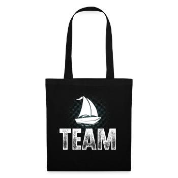 Voilier Voilier Voilier Équipage de l’équipe de voiliers - Sac en tissu - noir - Devant