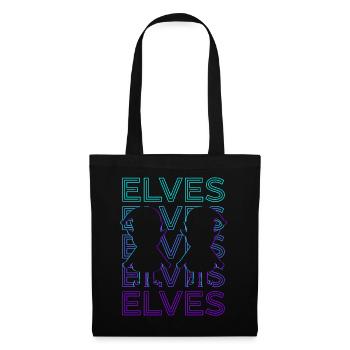 Elfe Elfe Cadeau Rétro - Sac en tissu - noir - Devant