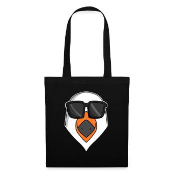 Mouette fraîche avec lunettes de soleil - Sac en tissu - noir - Devant