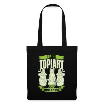 Topiary Topiari Cadeau - Sac en tissu - noir - Devant