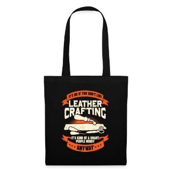 Leather Processing Hobby Leather Craft Gift - Tote Bag - black - Front