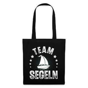 Segeln Segler Segelboot Team Crew - Stoffbeutel - Schwarz - Vorne