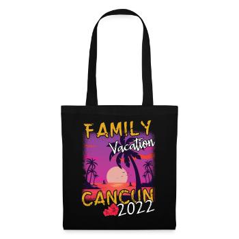 Family Vacation 2022 Tropical Hello Summer - Stoffbeutel - Schwarz - Vorne