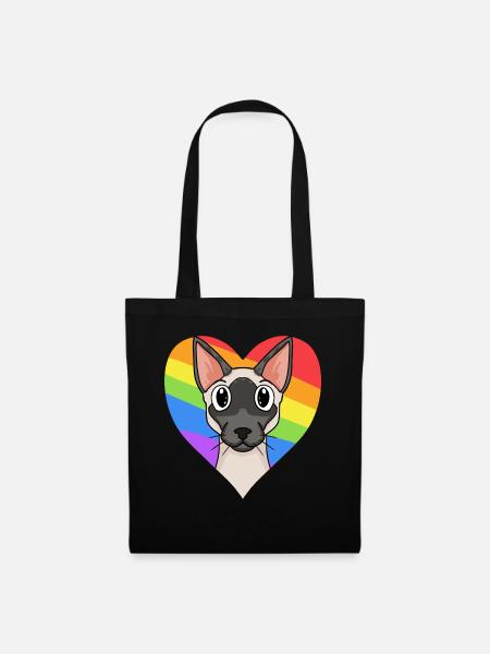 Siamkatze Katze - Stoffbeutel - Schwarz