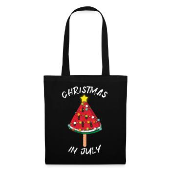 Plage Arbre de Noël Pastèque Juillet Été 2022 - Sac en tissu - noir - Devant