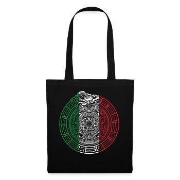 Quetzalcoatl Ouroboros Schla à plumes aztèque - Sac en tissu - noir - Devant