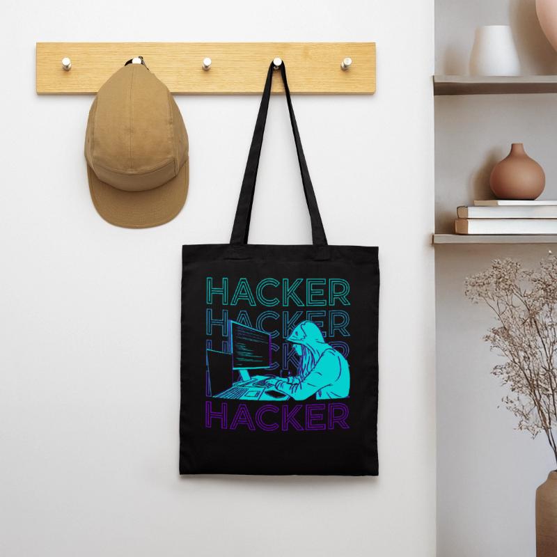 Hacker Hacking Hack Codage Programmation Rétro Sac en tissu