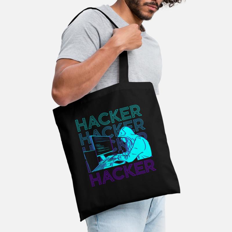 Hacker Hacking Hack Codage Programmation Rétro Sac en tissu