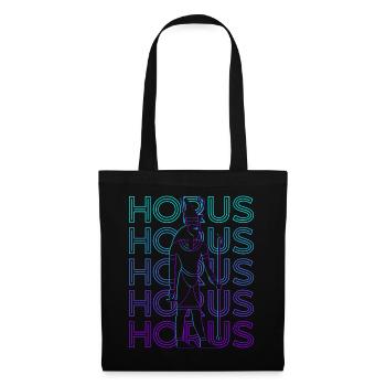 Œil d’Horus Dieu égyptien Egypte ancienne Retr - Sac en tissu - noir - Devant
