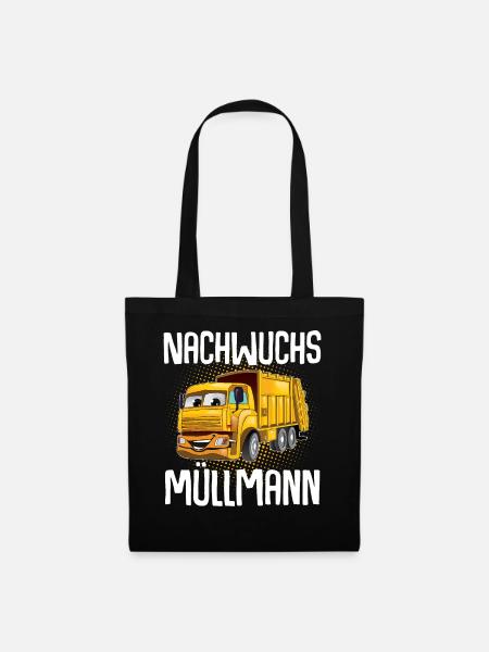 Nachwuchs Müllmann - Stoffbeutel - Schwarz