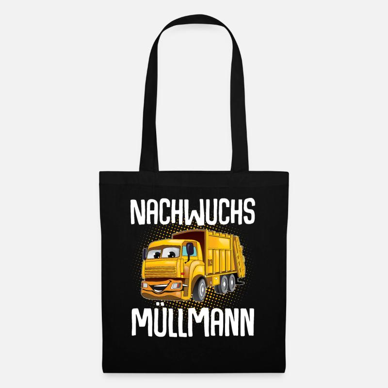 Nachwuchs Müllmann - Stoffbeutel - Schwarz