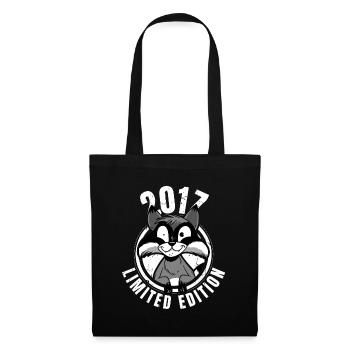 Édition limitée 2017 Crazy Raccoon Raccoon - Sac en tissu - noir - Devant