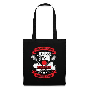Funny Lacrosse Sport Lacrosse Player Gift - Tote Bag - black - Front