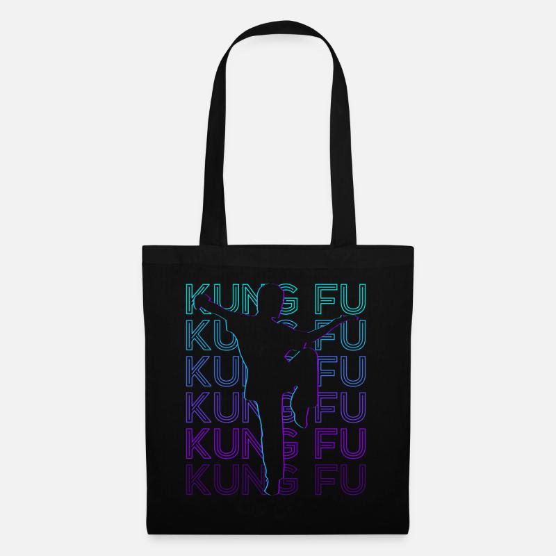 Kung Fu Retro - Stoffbeutel - Schwarz