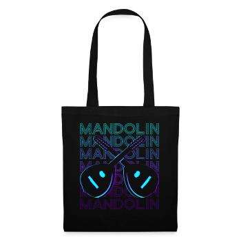 Mandolin Guitar Retro - Tote Bag - black - Front